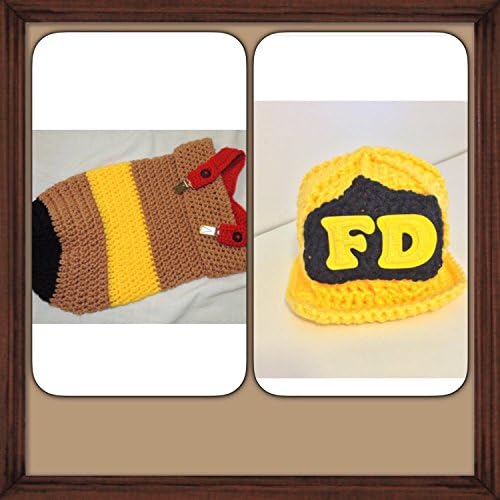 Crochet Fire Fighter Bunting Swaddling Cocoon
