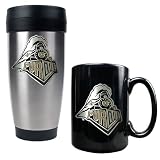 Purdue Boilermakers NCAA Stainless Travel Tumbler And Ceramic Mug Set