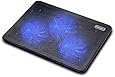 Tenswall15''-17'' Laptop Notebook Mattress Cooling Pad with Triple 110mm Blue LED Fans