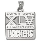NFL Green Bay Packers XLV Super Bowl Championship Packers Charm in Sterling Silver