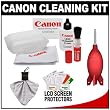 Canon Optical Lens and Digital SLR Camera Cleaning Kit with Brush, Microfiber Cloth, Fluid & Tissue + LensPen + Hurricane Blower for EOS 1D X, 1Ds, 1Ds Mark II, III, IV, 60D, 5D, 7D, Rebel T2i, T3 & T3i
