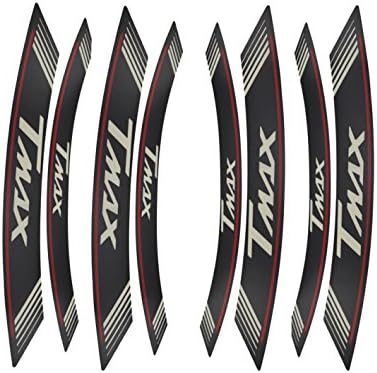 KODASKIN TMAX TMAX500 TMAX530 RACING Wheel Rim Stickers Decals (Red)