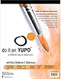 Yupo 100% Polypropylene Tape Binding Acid-Free Waterproof Watercolor Pad, 74 lb, 9 X 12 in, 10 Sheets, White