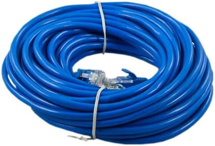 Fullink CAT5 CAT5e RJ45 PATCH ETHERNET NETWORK CABLE For PC, Mac, Laptop, PS2, PS3, XBox, and XBox 360 to hook up on high speed internet from DSL or Cable internet Blue 50 feet