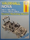 Vauxhall Nova owners workshop manual