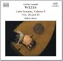 Weiss: Sonatas for Lute, Volume 5