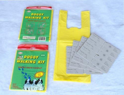 80 sets doggy walking kit pet waste disposal clean up bags