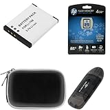 GTMax Li-70B Replacement Li-ion Battery + HP 4GB SDHC Class 4 Flash Memory  ....