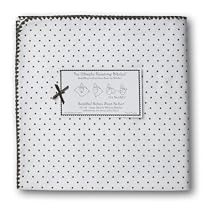 SwaddleDesigns Ultimate Receiving Blanket - Polka Dots - Chocolate Brown