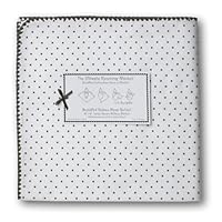 SwaddleDesigns Ultimate Receiving Blanket - Polka Dots - Chocolate Brown