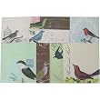 Birds - Cavallini Sticky Notes Set in keepsake tin: 480 sheets, 8 different designs, 3 sizes