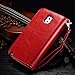 Note 3 Case, Galaxy Note 3 Case, Joopapa Note 3 Wallet Case,Pu Leather Case Magnet Wallet Credit Card Holder Flip Cover Case Built-in 9 Card Slots & Stand Case for Samsung Galaxy Note 3 N9000 (Red)