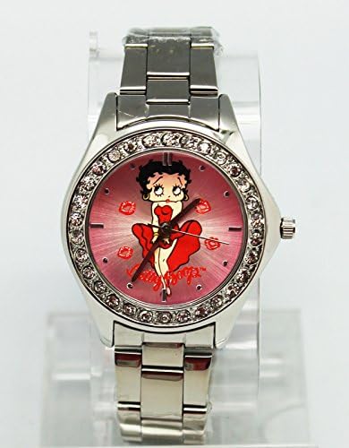 Silver Sport Bracelet Band Betty Boop Marilyn Monroe Tribute Ladies Watch