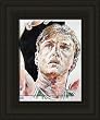 Boston Celtics Framed Larry Bird Boston Celtics Print By Michael Mellett NBA Basketball