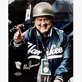 Don Zimmer Autographed Hard Helmet 16 x 20 Photograph (Unframed)