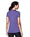 Under Armour Women's Tech Heather Stripe V-Neck, Mirror (592)/Metallic Silver, Medium