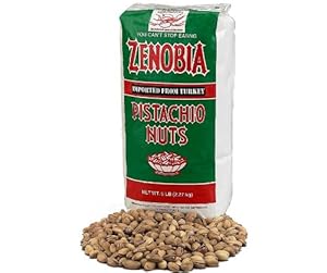 Amazon.com : Zenobia Turkish Pistachios, 5 Pound Bags Carton of One 5lb. Bag : Grocery & Gourmet