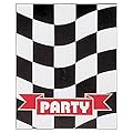 Checkered Flag Racing Party Invitations With Envelopes - 8 Pack