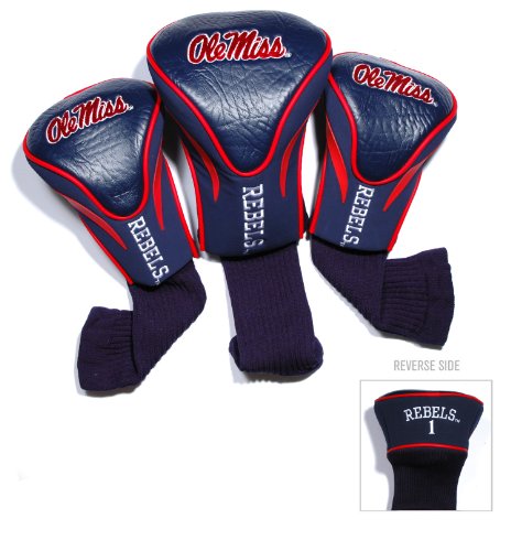 NCAA Ole Miss Rebels 3 Pack Contour Golf Club Headcover