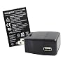 Rechargeable Battery and Battery Charger Combo for Vado HD