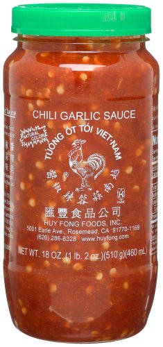 Huy Fong Garlic Chili Sauce, 18 Ounce Bottle (Pack of 6) by Huy Fong