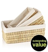 3 Willow Baskets