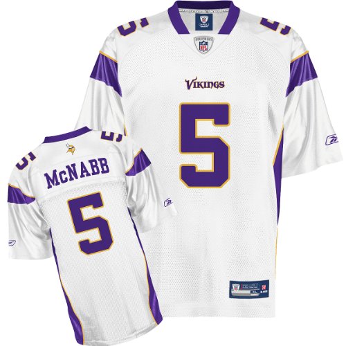 Reebok Minnesota Vikings Donovan McNabb Replica White Jersey Extra Large