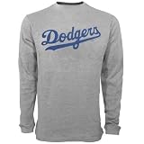 L.A. Dodgers Ash Team Logo Long Sleeve Thermal T-shirt