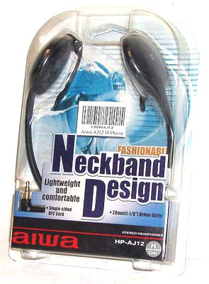 Childrens Toyshop  Electronics : Aiwa Neckband Neck Stereo Headphones Earphones