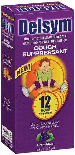 Delsym Extended Release Suspension Children's Grape-Flavored, 5-Ounces Box