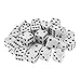 Handy Basics 100 Pack Standard Game Dice 16mm (White)