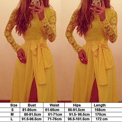 Vakind® Women Lace Long Sleeve Bandage Cocktail Party Formal Evening Gown Dress (S)
Vakind® Women Lace Long Sleeve Bandage Cocktail Party Formal Evening Gown Dress (S)