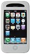 Rix SoftBank iPhone 3G�p �Ȃ߂炩�V���N�^�b�` �V���R���P�[�X �t���ی�t�B�����t �z���C�g RX-IPSPHOWH