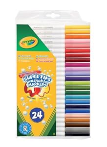 Crayola - Loisir Créatif - 24 Feutres À Dessiner lavables