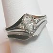 14K White Gold Diamond Wedding Set