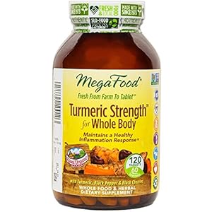 MegaFood - Turmeric Strength For Whole Body, Supports healthy aging, 120 Tablets