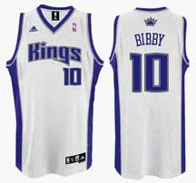 Mike Bibby Sacramento Kings #10 Swingman Adidas NBA Basketball Jersey (White)