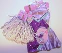 Barbie I can Be Purple Cheerleader Dress with BONUS Matching Dress for Barbie Doll