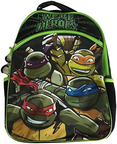 TMNT 16" Large Boys "We'er Heros" Light-Up Backpack