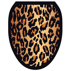 Toilet Tattoos TT-1000-O Leopard Design, Elongated
