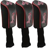 MLB Atlanta Braves 3-Pack Golf Club Headcovers - Black