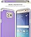 S7 Edge case, Kaptron Galaxy S7 Edge - Double Tone Dual Layer Hybrid Defender Case for Samsung Galaxy S7 Edge (Purple + Grey)
