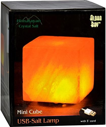 2Pack! Himalayan Salt Cube Salt Lamp - USB - 3 in