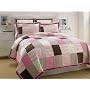 Nautica Savannah Cotton Twin Quilt, Pink