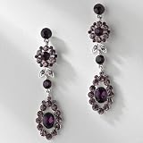 Dangle Flower Rhinestone Earrings for Bridesmaids, Proms & Weddings 1293