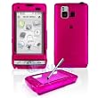 Hot Pink Solid Snap-On Cover Hard Case Cell Phone Protector with SMART TOUCH Lens for LG Dare VX-9700 VX9700 + LANYARD GIFT
