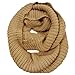 Wrapables Thick Knitted Winter Warm Infinity Scarf, Khaki