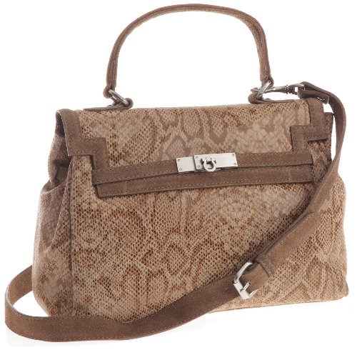 C.Oui New York 03 - Kelly, Sac &agrave; main femme - Beige, Cuir, Taille unique
