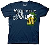 It's Always Sunny In Philadelphia American Television Sitcom Series
Pub Crawl Adult Navy Tee T-Shirt , Large