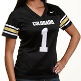Nike Colorado Buffaloes Women's #1 Replica Football Jersey - Black (X-Large)